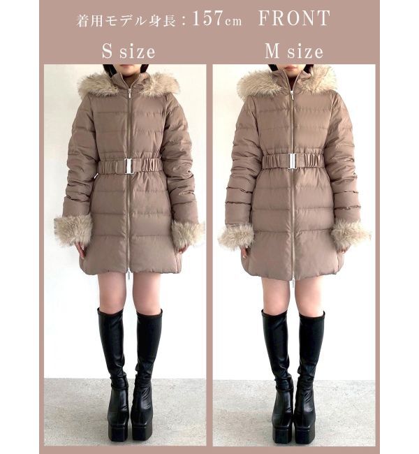 RESEXXY「【追加生産分】フード付きダウンコート」|ダウン|