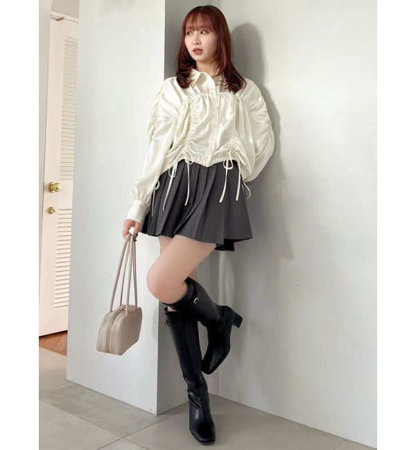 dazzlin「2WAYギャザーシャツブルゾン」|ブルゾン・スタジャン|