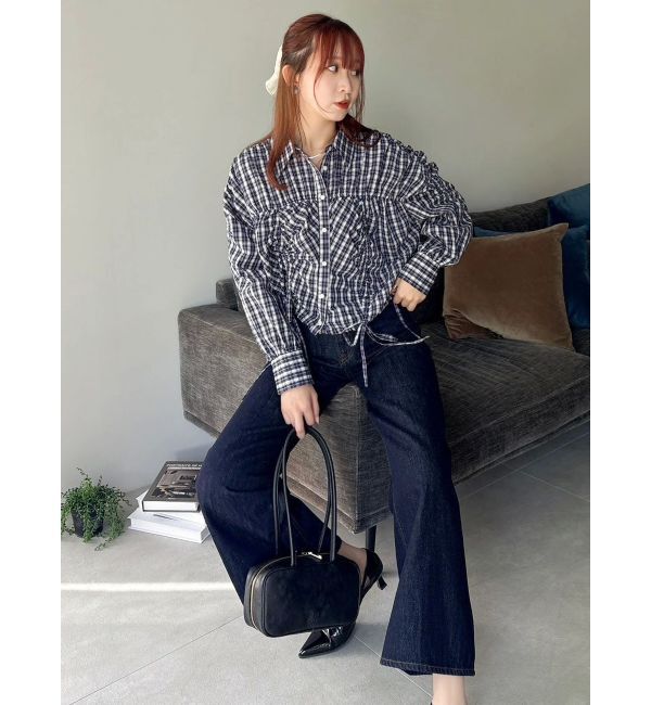 dazzlin「2WAYギャザーシャツブルゾン」|ブルゾン・スタジャン|