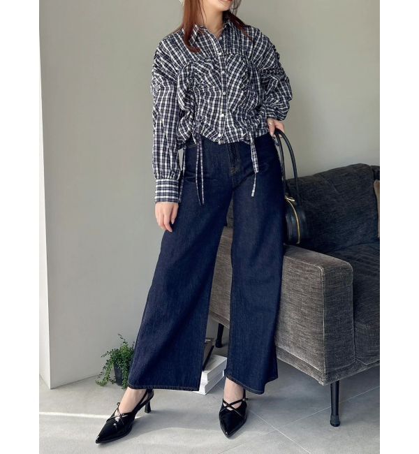 dazzlin「2WAYギャザーシャツブルゾン」|ブルゾン・スタジャン|