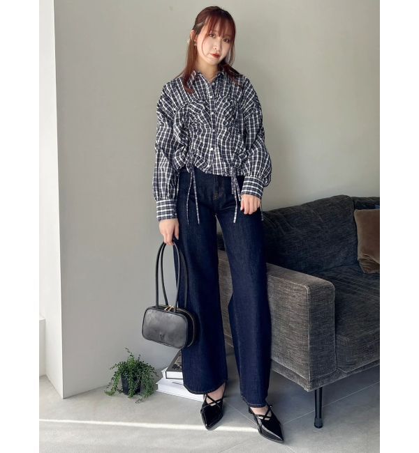 dazzlin「2WAYギャザーシャツブルゾン」|ブルゾン・スタジャン|