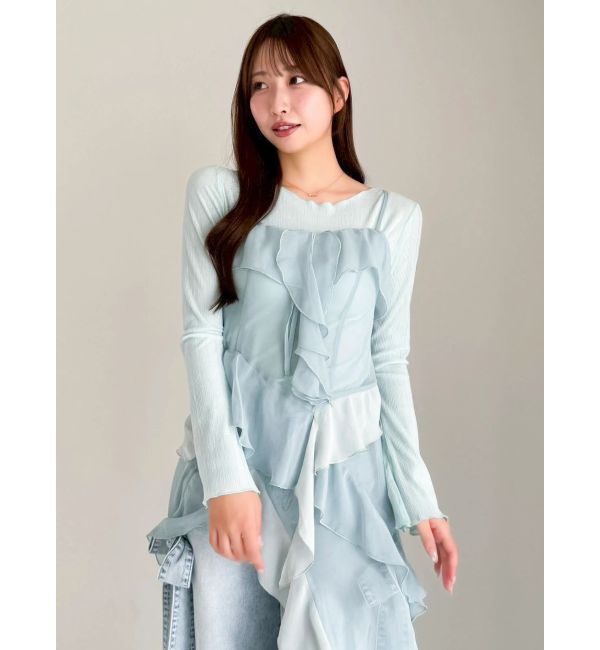 dazzlin「ラッフルイレヘムシアービスチェ」|キャミソール|