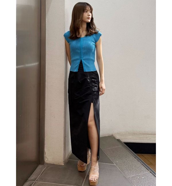 MERCURYDUO「フロントホックリブニット」|ニット・セーター|