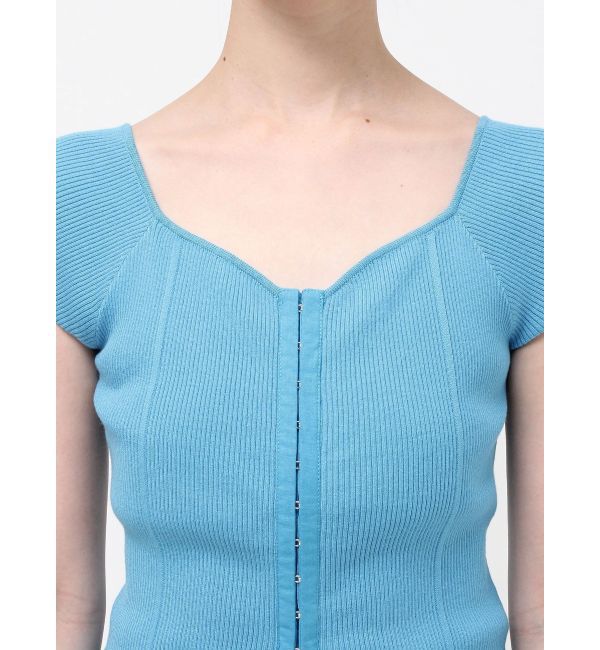 MERCURYDUO「フロントホックリブニット」|ニット・セーター|