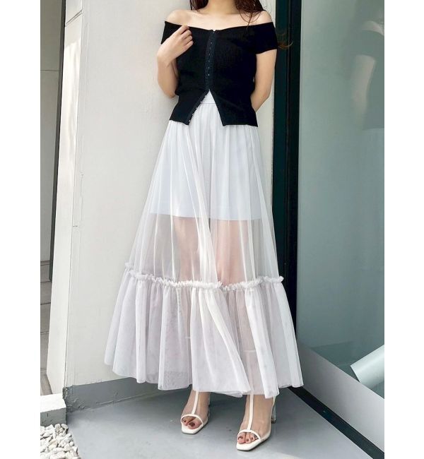 MERCURYDUO「フロントホックリブニット」|ニット・セーター|