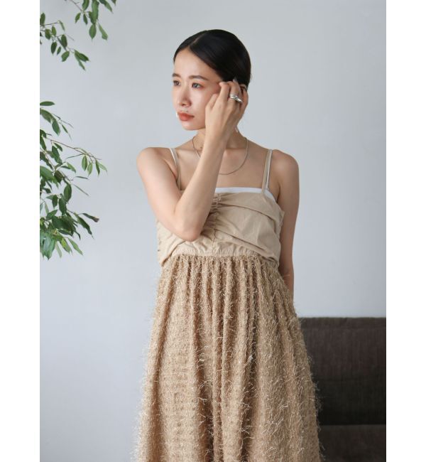 Ungrid「スパンコールデザインキャミワンピース」|ワンピース|