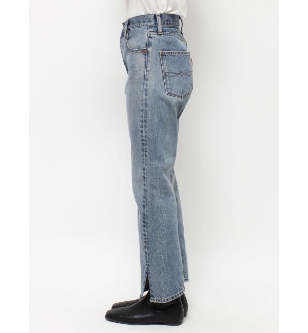 Ungrid「クロップドスリットストレートデニム」|デニム|