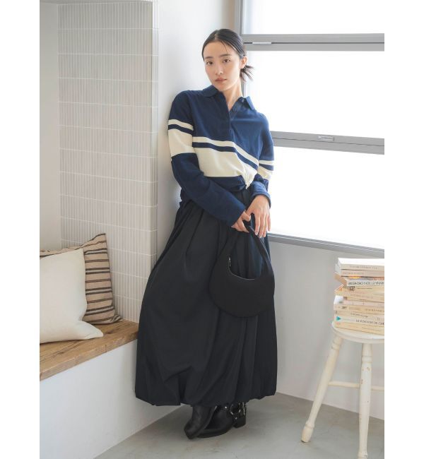 Ungrid「バイカラーポロシャツ」|ポロシャツ|