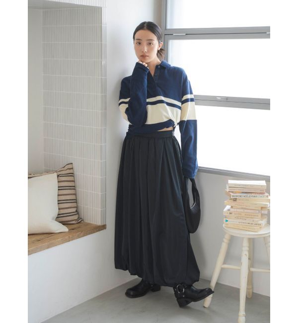 Ungrid「バイカラーポロシャツ」|ポロシャツ|