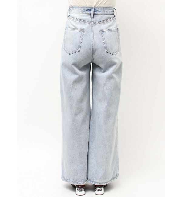 LAGUNAMOON「タックデニムワイドパンツ」|デニム|