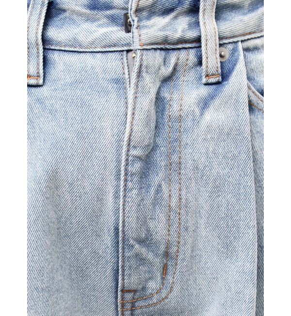 LAGUNAMOON「タックデニムワイドパンツ」|デニム|