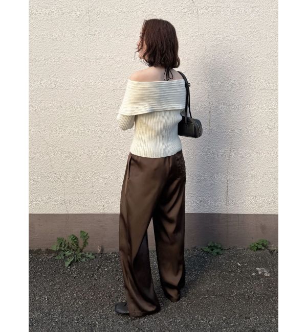 LAGUNAMOON「ウエストドロストサテンパンツ」|その他|