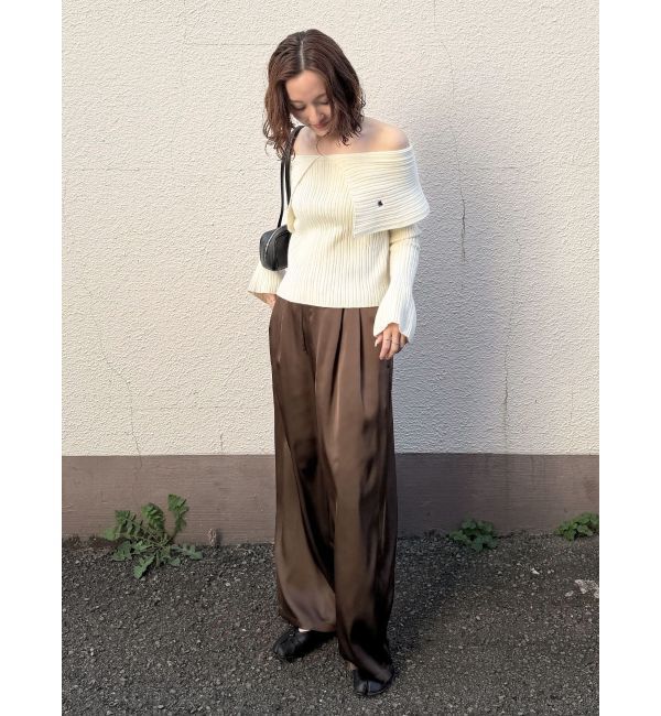 LAGUNAMOON「ウエストドロストサテンパンツ」|その他|