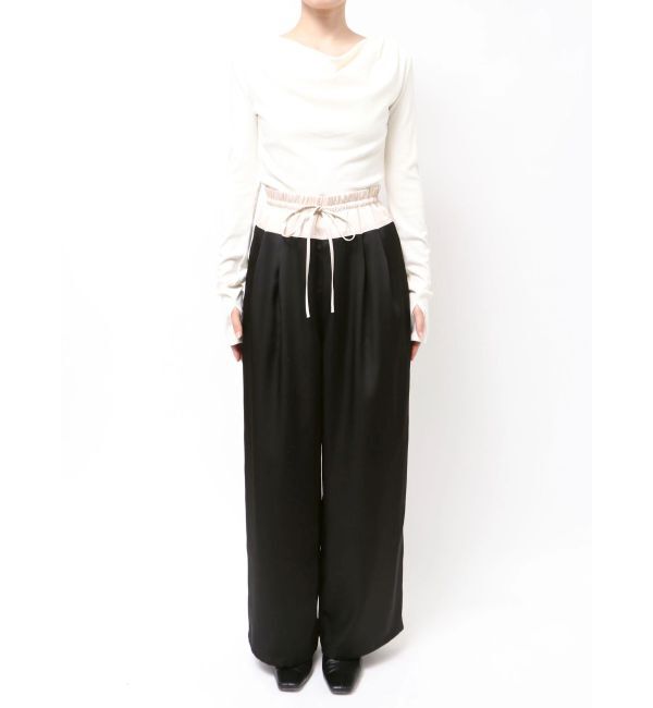 LAGUNAMOON「ウエストドロストサテンパンツ」|その他|