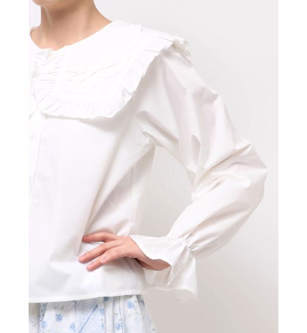 merry jenny「ribbonフリルカラーブラウス」|シャツ・ブラウス|