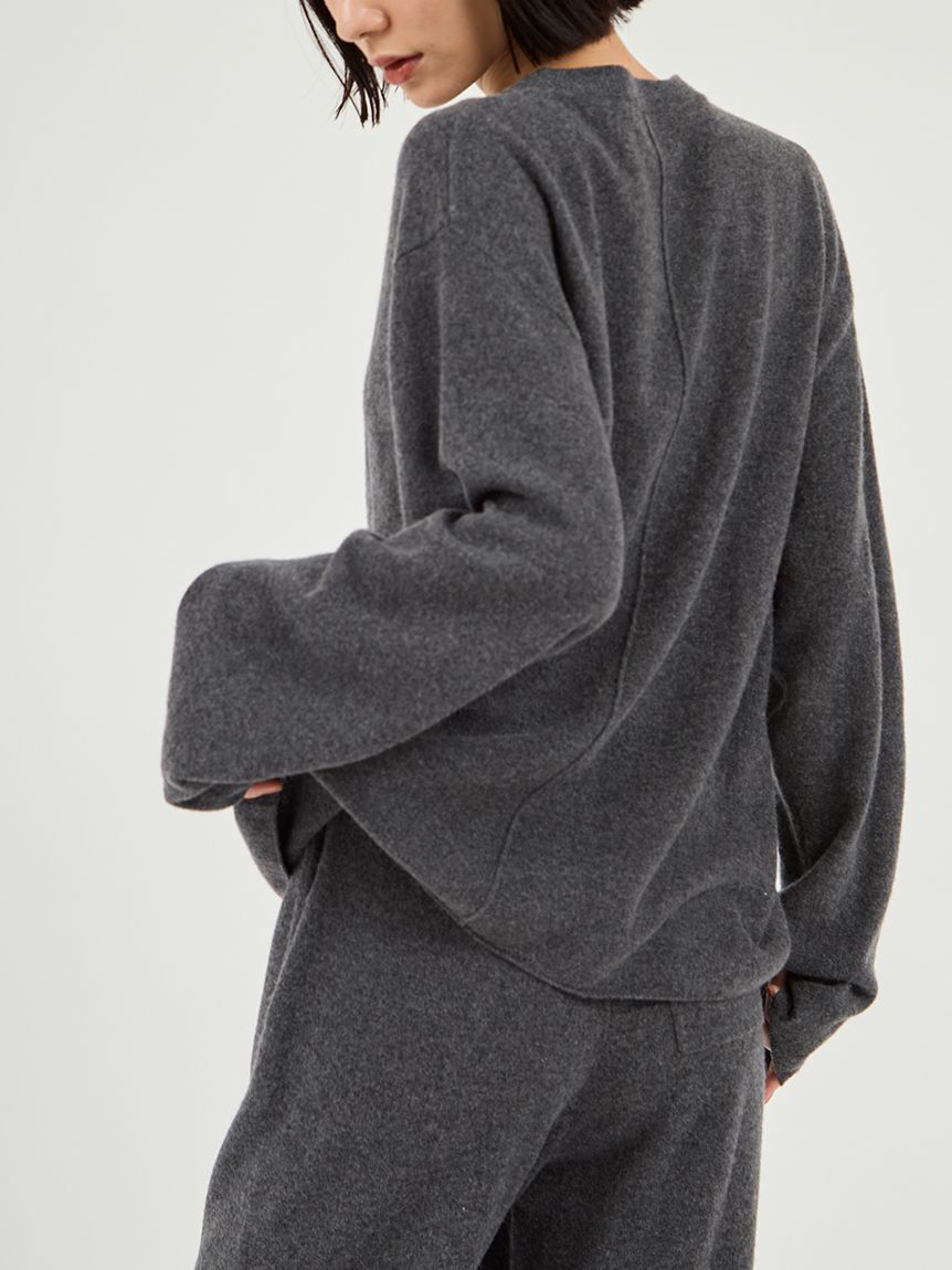 emmi atelier「【セットアップ対応】ラムウールオーバーニットトップス」|ニット・セーター|