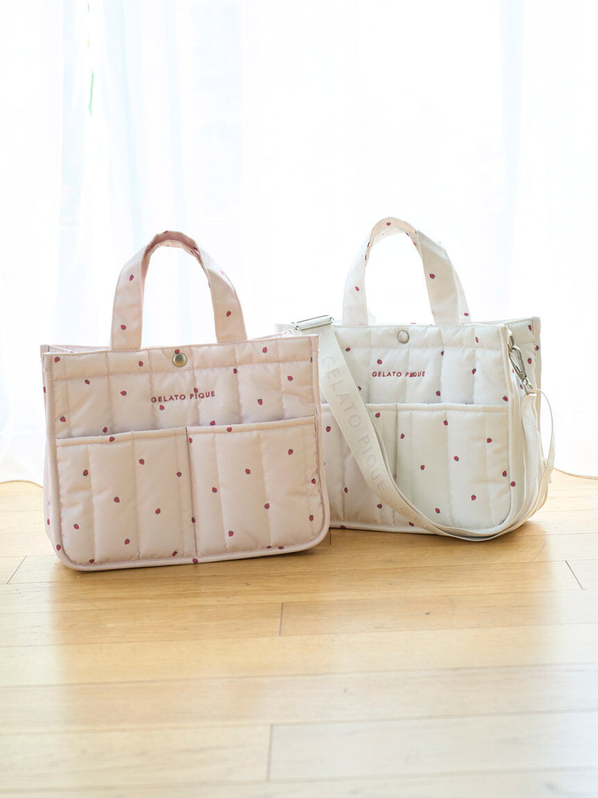  GELATO PIQUE CAT&DOG「【CAT&DOG】【販路限定商品】ストロベリーキルティングお散歩バッグＭ」|その他|