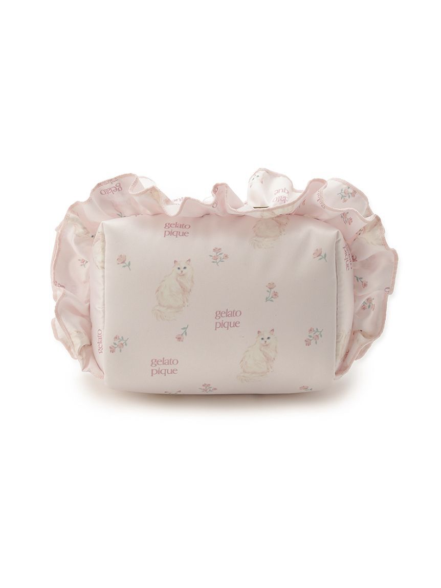 gelato pique「フラワーキャット柄ポーチ」|ポーチ|