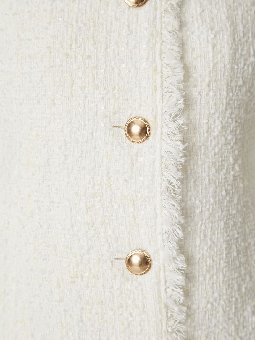 FRAY I.D「ツイードペプラムジレ」|ダウンベスト・ベスト|