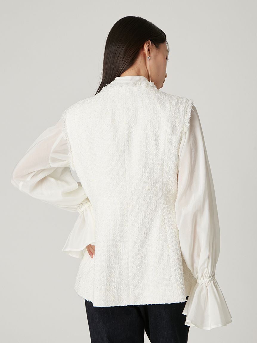 FRAY I.D「ツイードペプラムジレ」|ダウンベスト・ベスト|