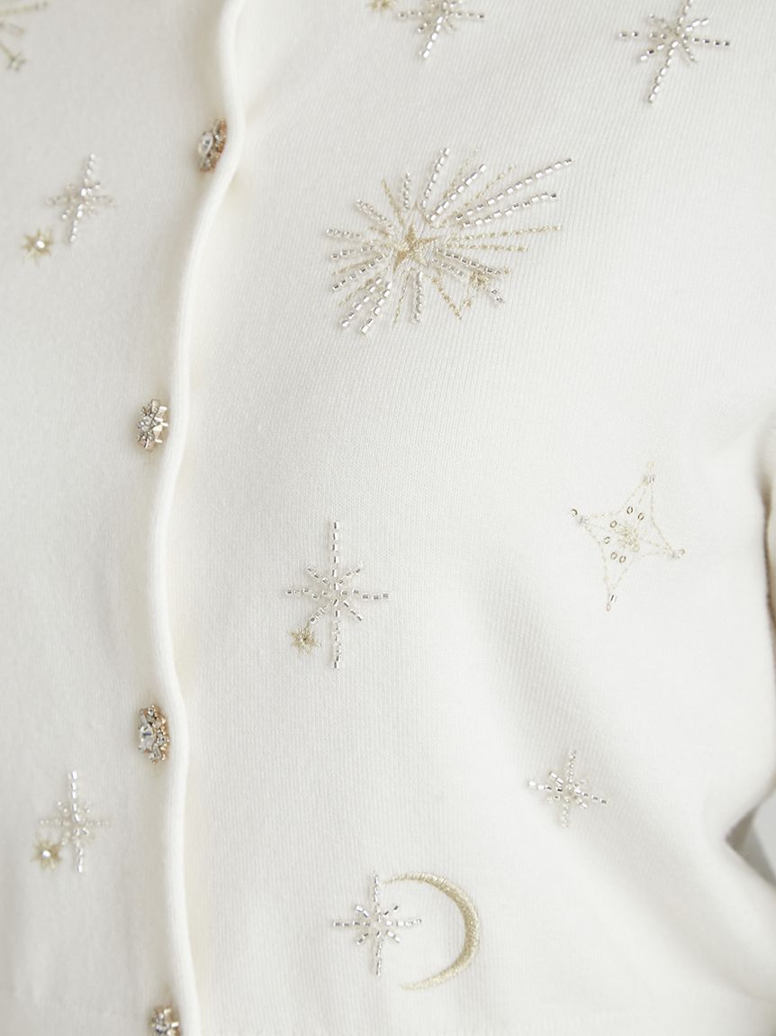 CELFORD「【YUMI KATSURA for CELFORD】コラボスターリー刺繍ニットアンサンブル」|ニット・セーター|