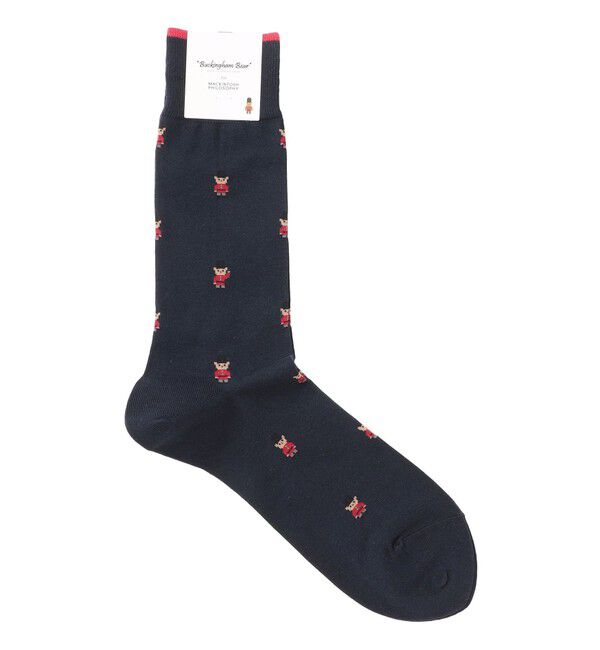 MACKINTOSH PHILOSOPHY「バッキンガムべア カジュアルソックス」|ソックス|ネイビー