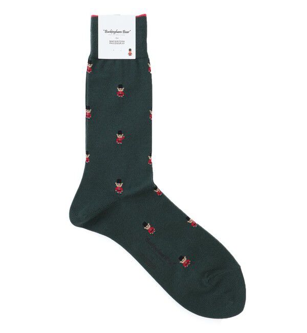 MACKINTOSH PHILOSOPHY「バッキンガムべア カジュアルソックス」|ソックス|ライトグリーン