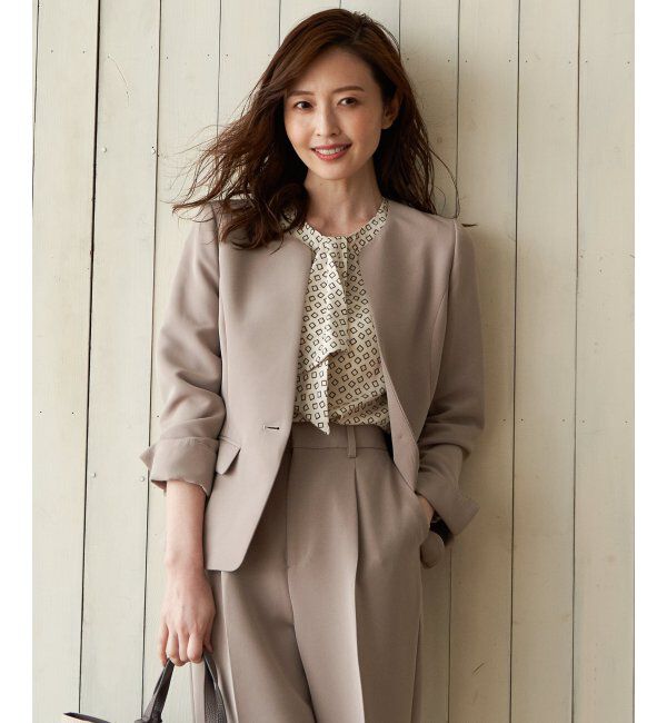 IKKA LOUNGE「ウォッシャブルキーネックジャケット」|その他|