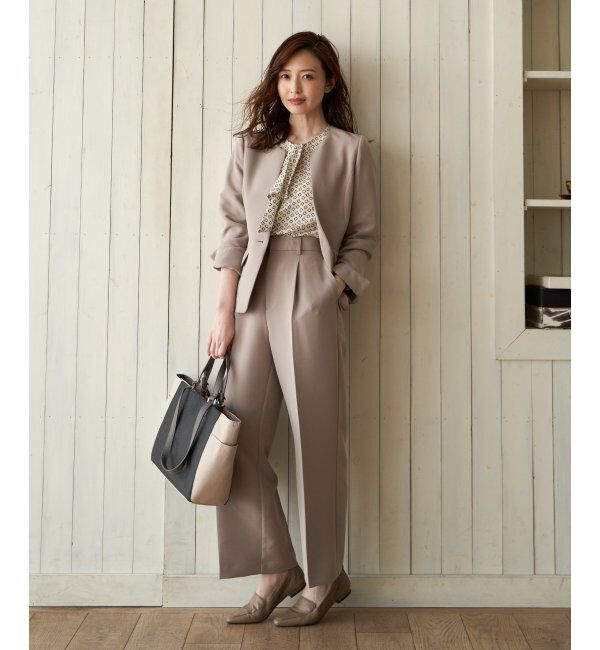 IKKA LOUNGE「ウォッシャブルキーネックジャケット」|その他|