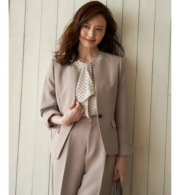 IKKA LOUNGE「ウォッシャブルキーネックジャケット」|その他|