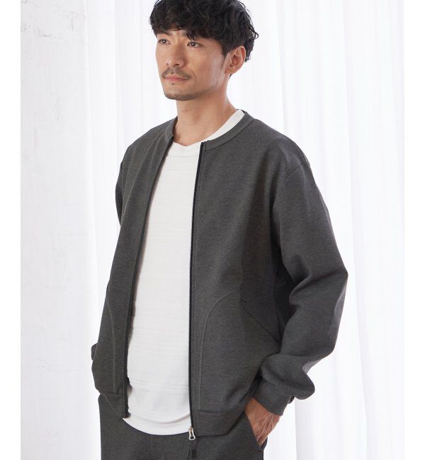 ikka「テックストレッチジップカーディガン」|カーディガン|