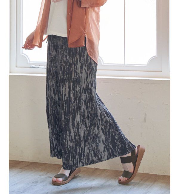 ikka「さらっとプリーツワイドパンツ」|その他|