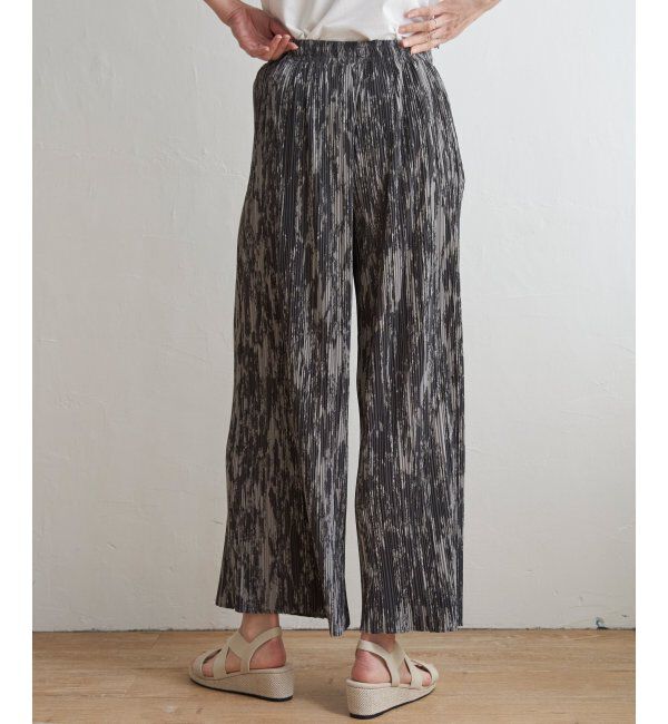 ikka「さらっとプリーツワイドパンツ」|その他|