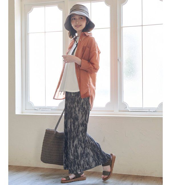 ikka「さらっとプリーツワイドパンツ」|その他|