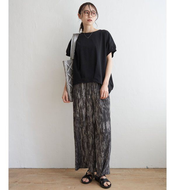 ikka「さらっとプリーツワイドパンツ」|その他|