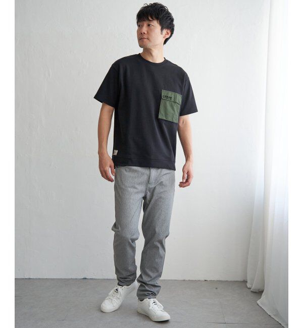 ikka「URBAN NATURE LIFE アーバンネイチャーライフ フラップポケットTシャツ」|Tシャツ・カットソー|