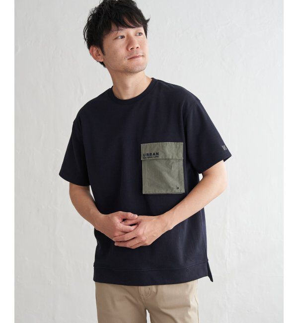 ikka「URBAN NATURE LIFE アーバンネイチャーライフ フラップポケットTシャツ」|Tシャツ・カットソー|