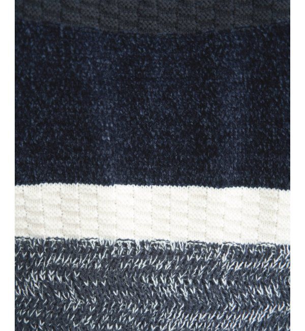 ikka「モールミックスボーダーニット」|プルオーバー|