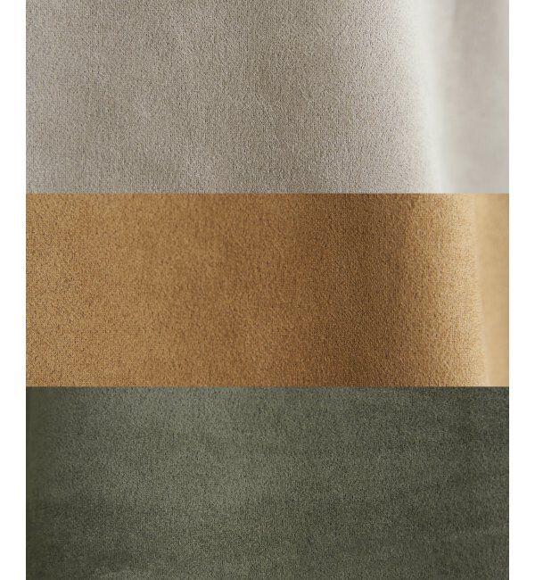 ikka「GOKU楽スエードハーフジップパーカ」|パーカー|