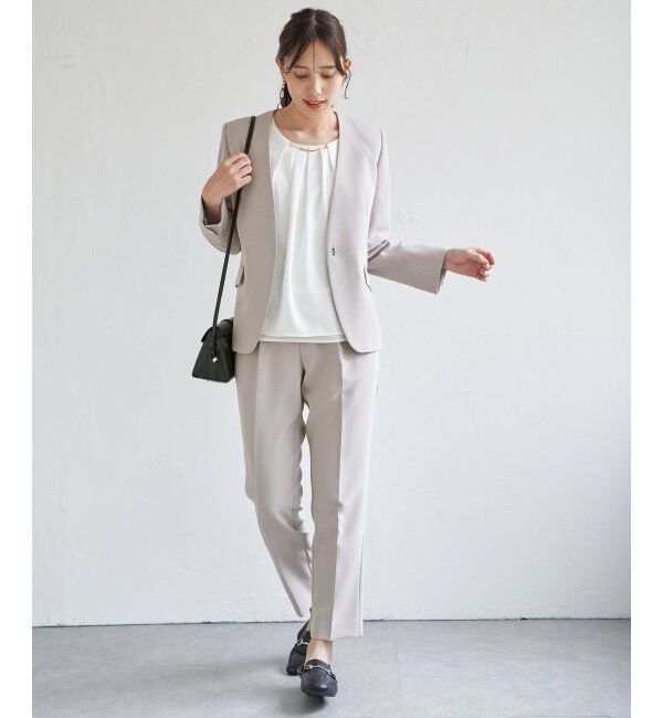 IKKA LOUNGE「【洗濯機で洗える／セットアップ対応】ウォッシャブルテーパードパンツ」|その他|