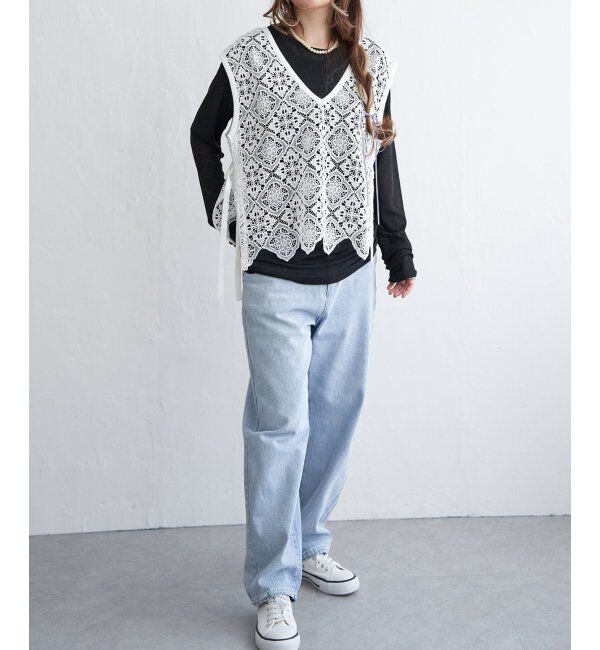 Lbc with Life「レース2WAYベスト」|シャツ・ブラウス|