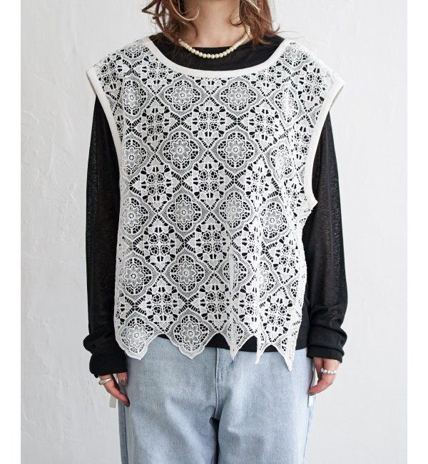 Lbc with Life「レース2WAYベスト」|シャツ・ブラウス|