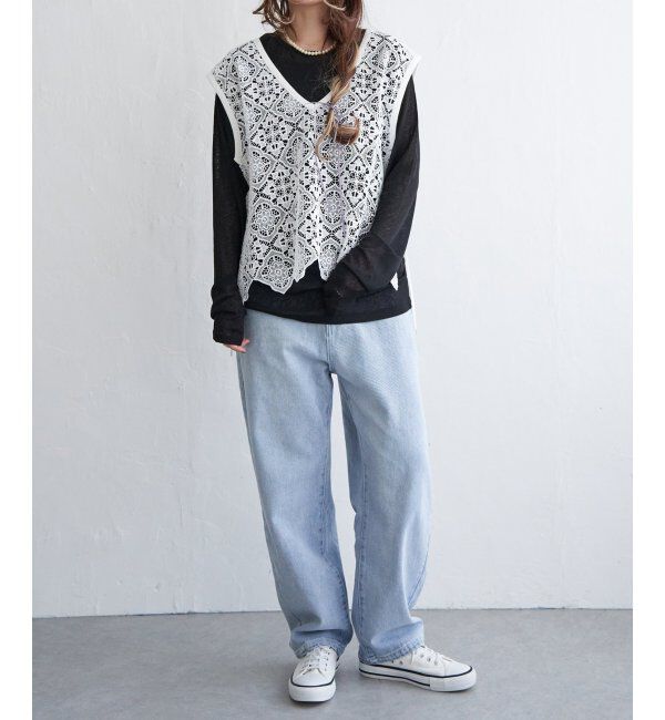 Lbc with Life「レース2WAYベスト」|シャツ・ブラウス|