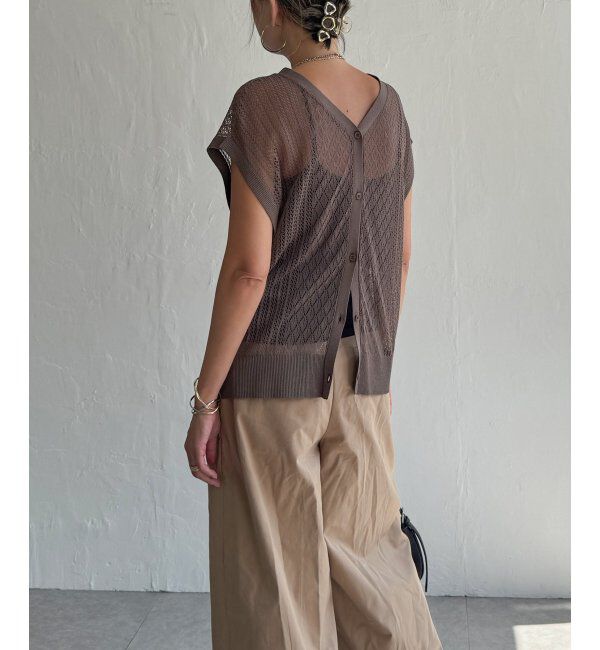 Lbc with Life「透かし編み2WAYベスト」|ニット・セーター|