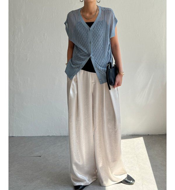 Lbc with Life「透かし編み2WAYベスト」|ニット・セーター|