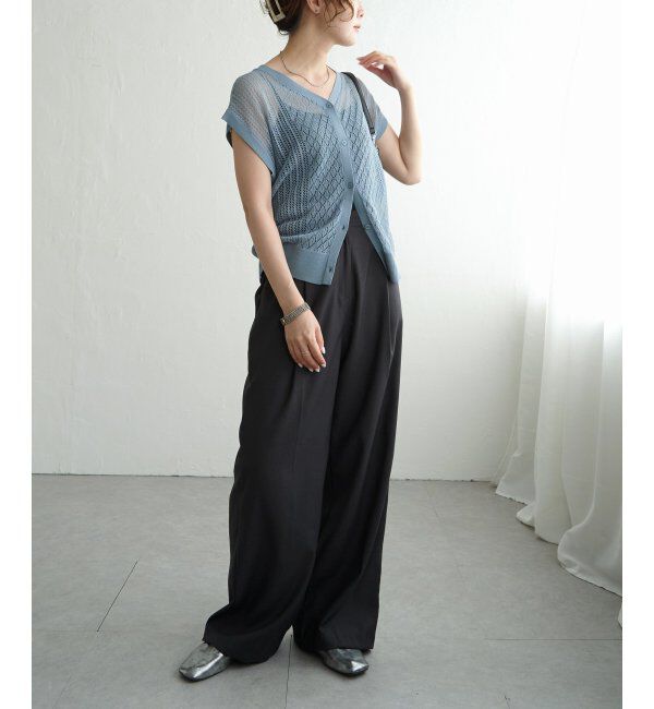 Lbc with Life「透かし編み2WAYベスト」|ニット・セーター|