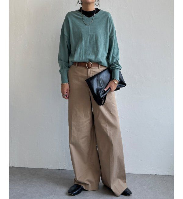 Lbc with Life「ソフトタッチアイレットVネックプルオーバー」|カーディガン|