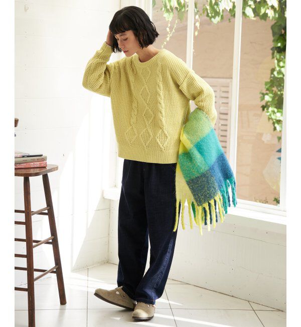 Lbc with Life「マットモールケーブルニットプルオーバー」|カーディガン|