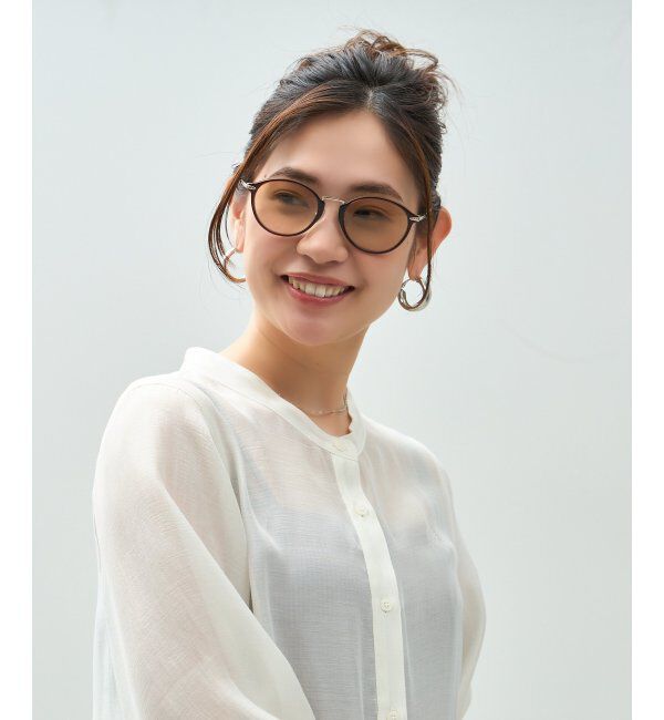  「Zoff meets LISA LARSON｜ボストン型 サングラス｜リサ・ラーソン｜紫外線防止 UVカット｜ユニセックス」|サングラス|