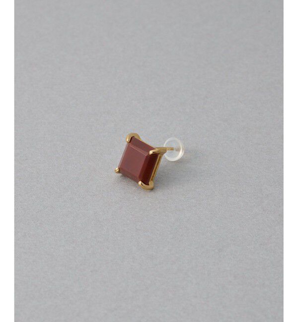ete「[タイル] レッドジャスパー ピアス S」|ピアス|